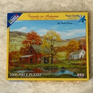 🧩Used 1000 pc White Mountain “Friends in Autumn” puzzle 🧩